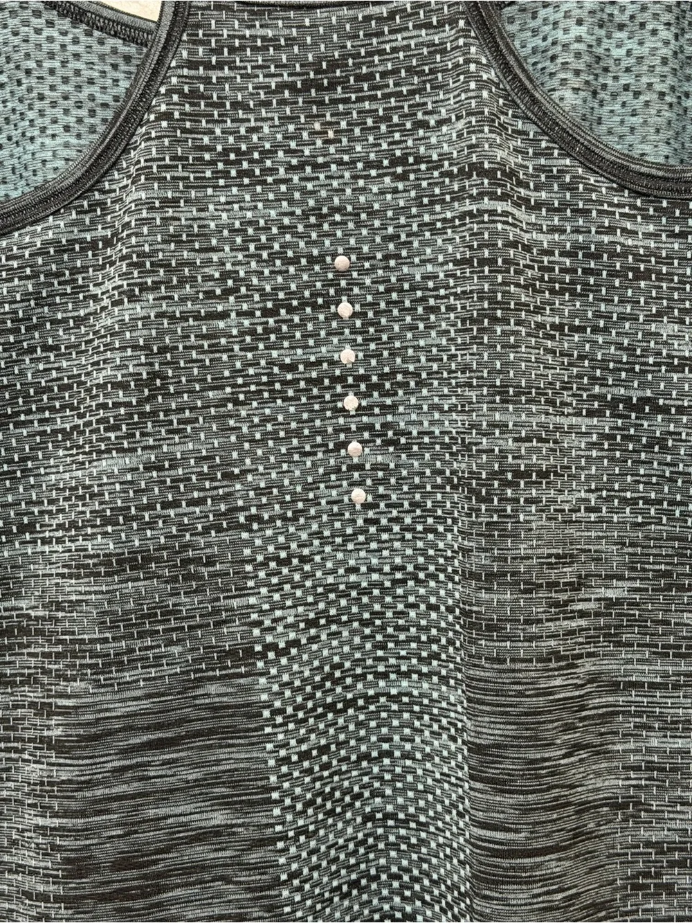 Nike Women's Black/Green Heathered Strappy Tank Top Dri-fit Gym Outdoors